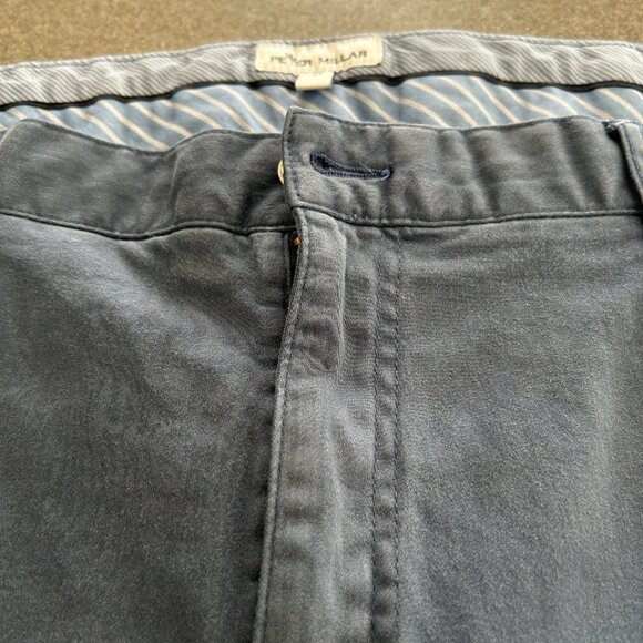 Peter Millar Men's Casual Pants - Blue Gray - Size 42 - Picture 4 of 12
